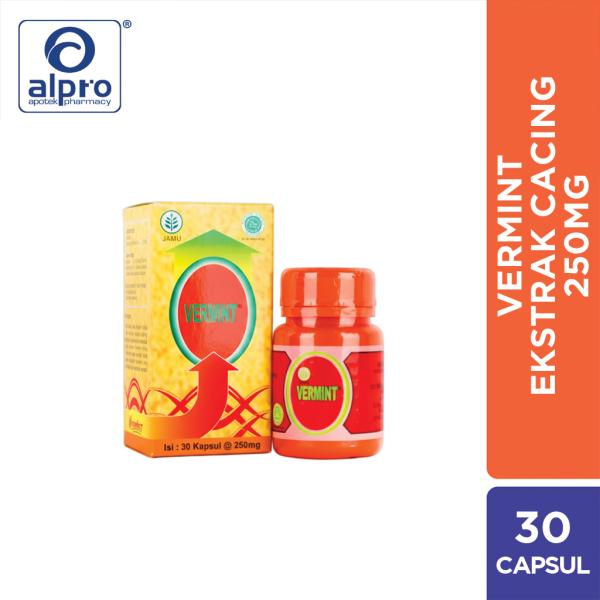 Vermint 12 Kapsul 250Mg Obat Cacing Untuk Pencernaan Sehat